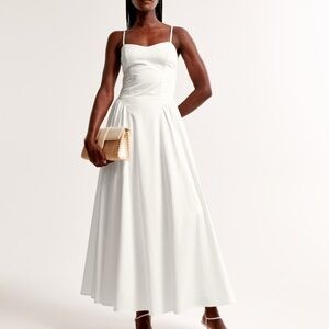 Abercrombie Dipped-Waist Sweetheart Maxi Dress